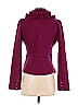 Cache 100% Wool Burgundy Wool Blazer Size S - photo 2