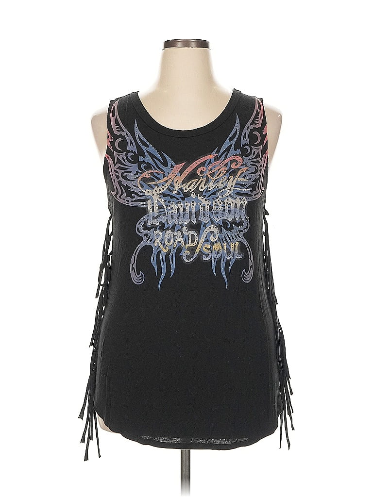 Harley Davidson Black Sleeveless Top Size XL - photo 1
