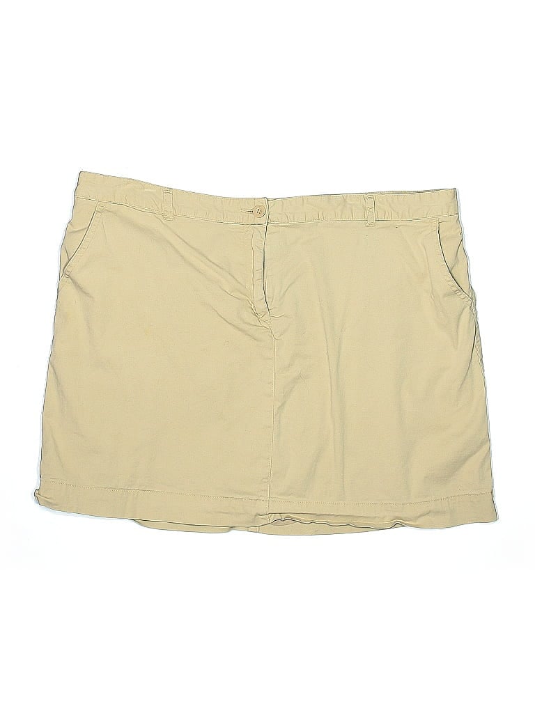 Ellos Solid Tan Skort Size 20 - photo 1