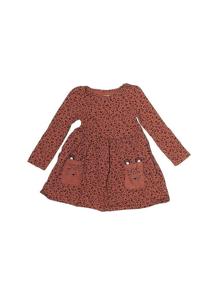 Jumping Beans 100% Cotton Brown Dress Size 3T - photo 1
