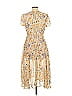 Hello Molly 100% Polyester Paisley Yellow Cocktail Dress Size 10 - photo 2