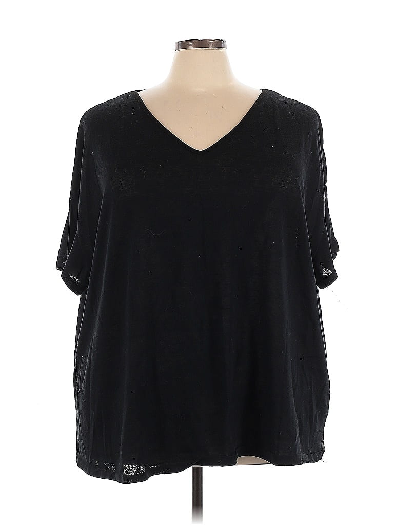 BLOOMCHIC 100% Polyester Black Short Sleeve T-Shirt Size 28 - photo 1