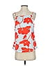 Ann Taylor 100% Polyester Orange Sleeveless Top Size S - photo 1