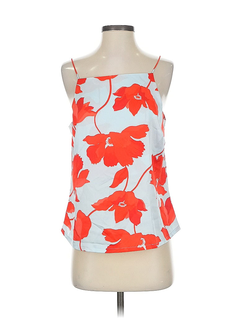 Ann Taylor 100% Polyester Orange Sleeveless Top Size S - photo 1