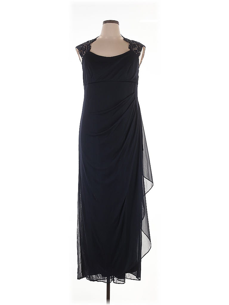 Xscape Black Cocktail Dress Size 14 - photo 1