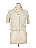 Stradivarius Tan Short Sleeve Blouse Size XL - photo 1