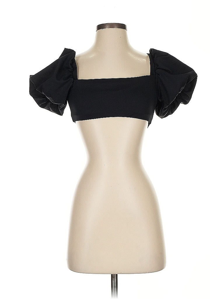 Agua Bendita Black Short Sleeve Top Size S 54 off ThredUp