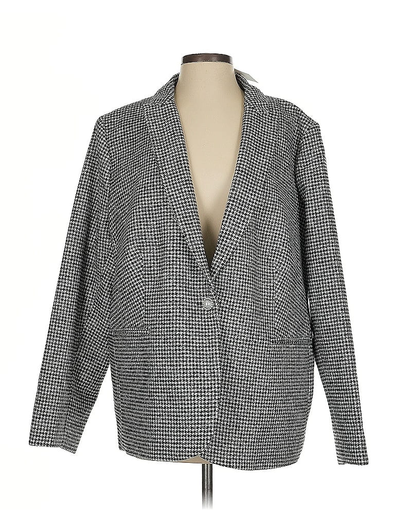 Pre-owned J.crew Factory Store Blazer Jacket In Gray