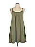 Mudd Solid Green Casual Dress Size L - photo 1