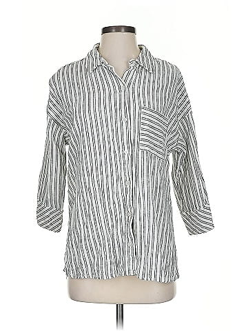 Jason Wu 3/4 Sleeve Button-Down Shirt (view 1)