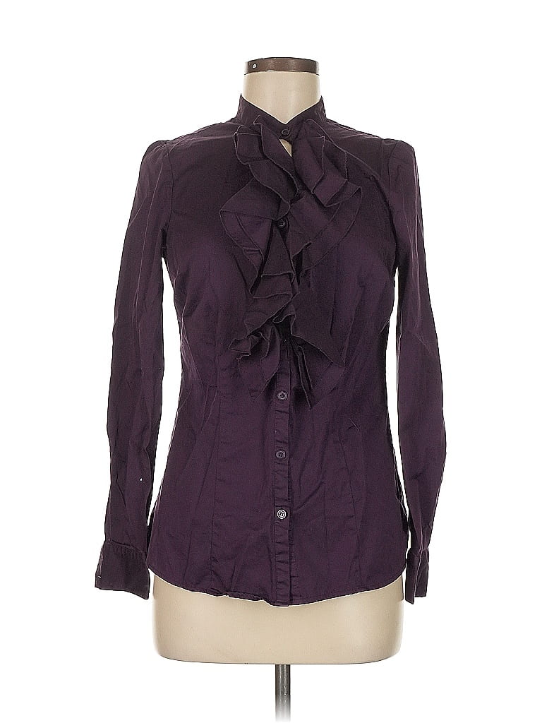 PURPLE LONG SLEEVE BLOUSE