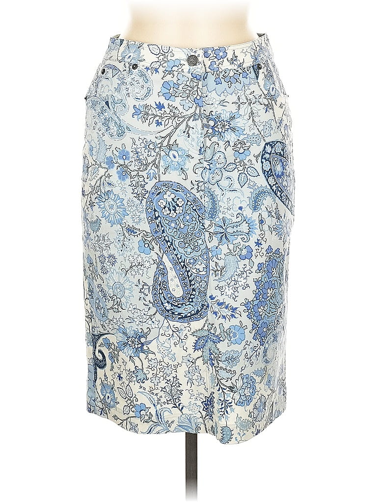 ETRO Paisley Blue Casual Skirt Size EU (IT) 42 / US 6 - photo 1