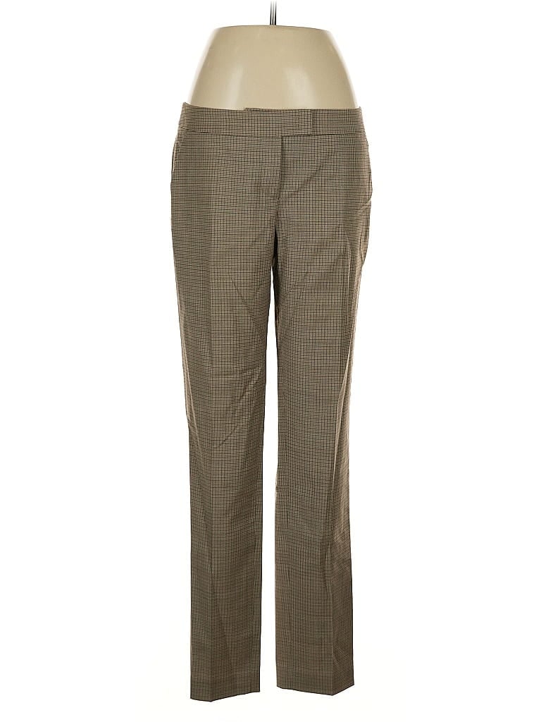 Akris Punto Tweed Brown Tan Dress Pants Size 8 - photo 1