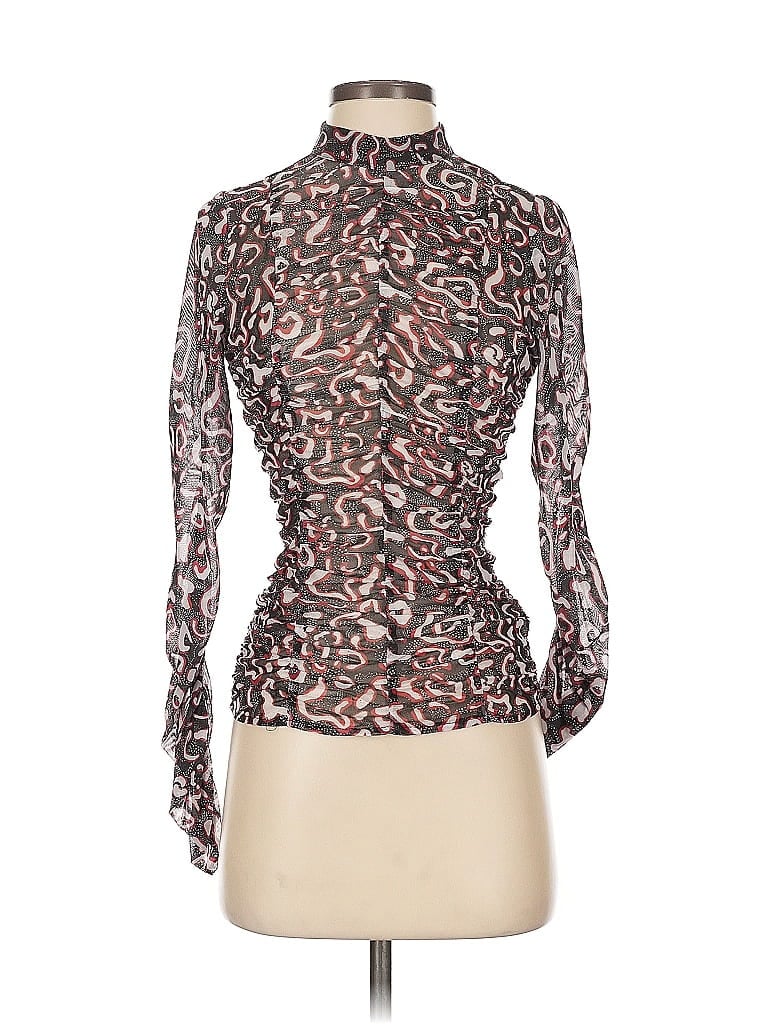 Pre-owned Rebecca Minkoff Long Sleeve Blouse In Brown