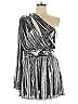 Endless Rose 100% Polyester Metallic Silver Romper Size XL - photo 1