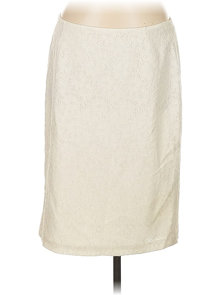 Albert Nipon Ivory Casual Skirt Size 8 - photo 1