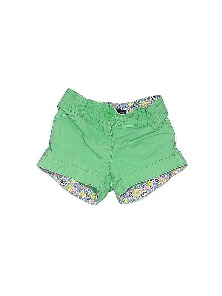 Mini Boden 100% Cotton Paisley Green Shorts Size 2 - photo 1