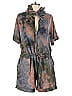 Pol 100% Cotton Tie-dye Gray Romper Size L - photo 1