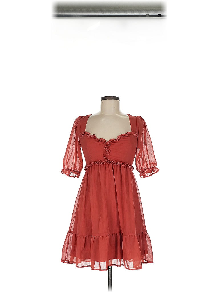 Trixxi 100% Polyester Red Cocktail Dress Size S - photo 1