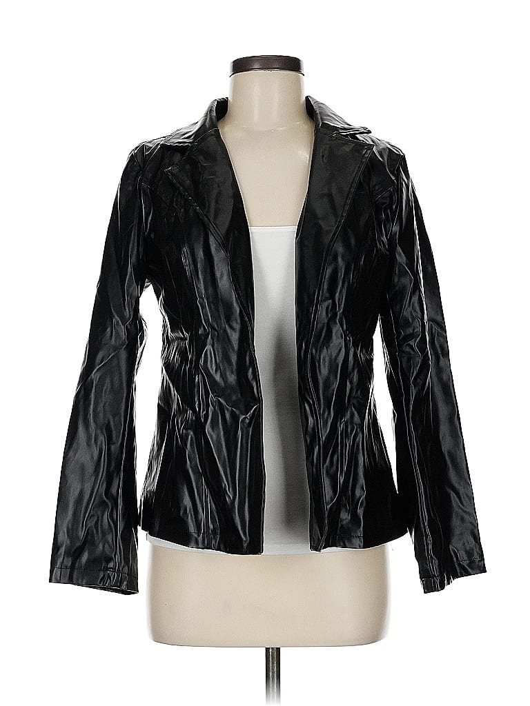 Pre-owned Shein Faux Leather Jacket
