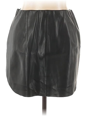 Commense Faux Leather Skirt (view 1)