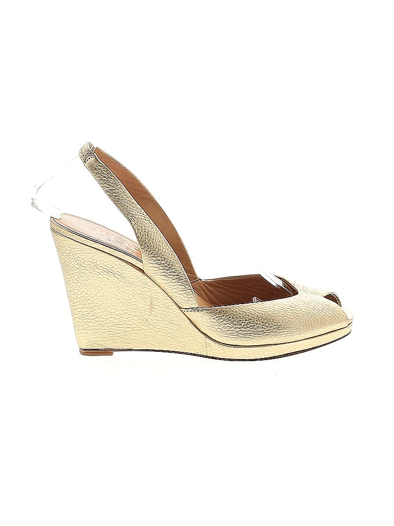 michael kors gold wedges