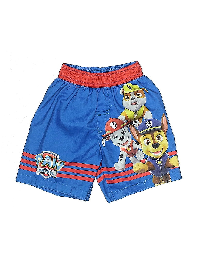 Nickelodeon 100% Polyester Graphic Blue Board Shorts Size 2T - photo 1