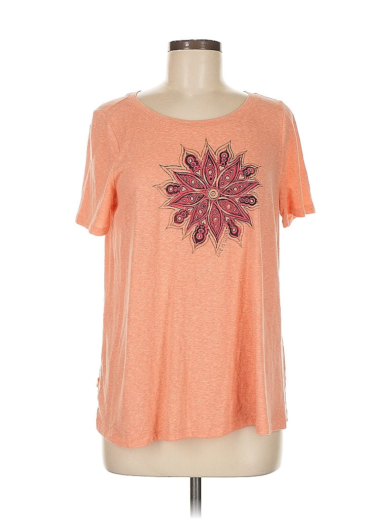 Life Is Good Orange Short Sleeve T-Shirt Size M - photo 1