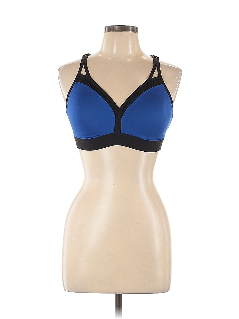Champion Blue Sports Bra Size L 39 off ThredUp