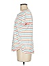 T by Talbots Stripes White Short Sleeve T-Shirt Size M - photo 5