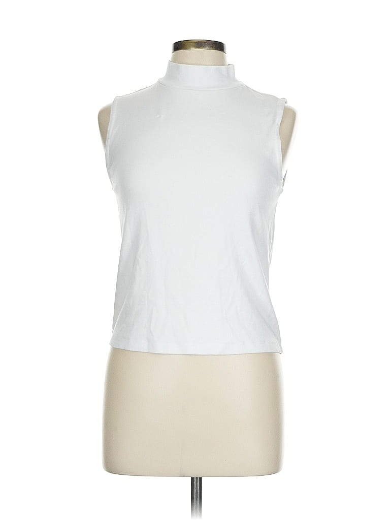 Gap White Sleeveless T-Shirt Size L - photo 1
