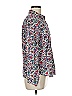 United Colors Of Benetton Floral Teal Long Sleeve Blouse Size M - photo 4