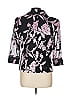 Alex Evenings 100% Polyester Floral Purple Black Blazer Size L - photo 2