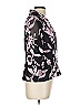 Alex Evenings 100% Polyester Floral Purple Black Blazer Size L - photo 4