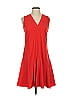 J.Crew 100% Polyester Solid Red Cocktail Dress Size XS - photo 1