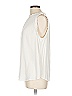 Ann Taylor LOFT 100% Rayon Ivory Sleeveless Blouse Size L - photo 5