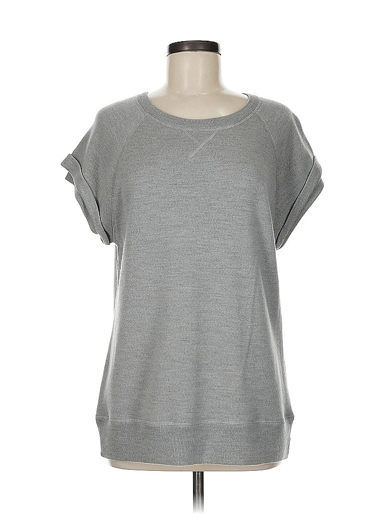 Robert Rodriguez 100% Merino Gray Short Sleeve T-Shirt Size M - photo 1