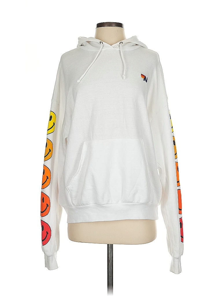 Aviator Nation White Pullover Hoodie Size S - photo 1