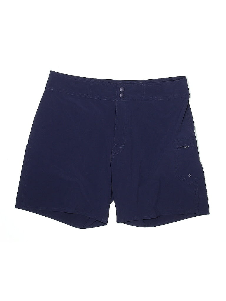 L.L.Bean Solid Blue Board Shorts Size 10 - photo 1