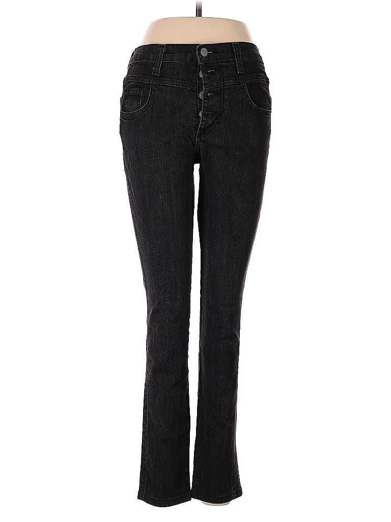 Judy Blue Chevron-herringbone Black Jeans Size 9 - photo 1