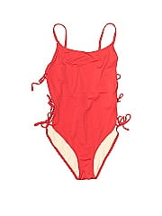 Solid & Striped One Piece Swimsuit