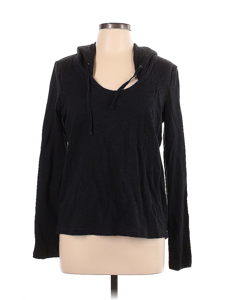 Pre-owned James Perse Long Sleeve T-shirt In Black