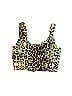 Zaful Animal Print Yellow Swimsuit Top Size 6 - photo 2