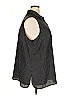Violet & Claire 100% Polyester Houndstooth Gray Sleeveless Blouse Size 3X - photo 4