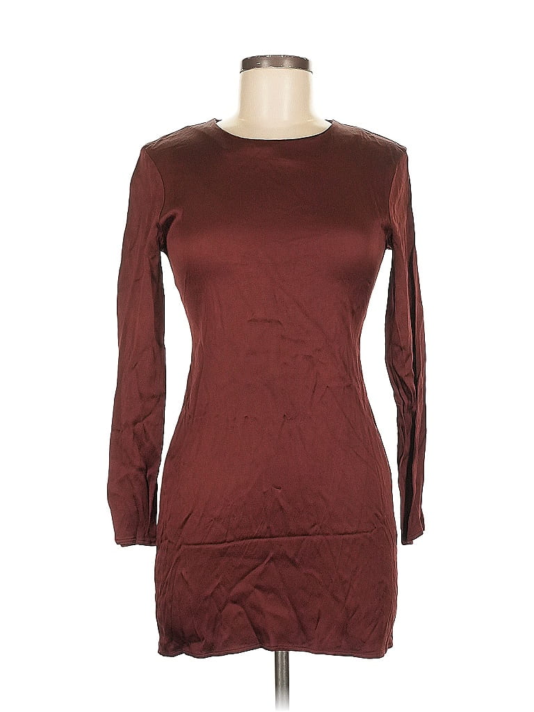Click to view more detailed imagery on our partner's website Pre-owned Zara Casual Dress In Burgundy