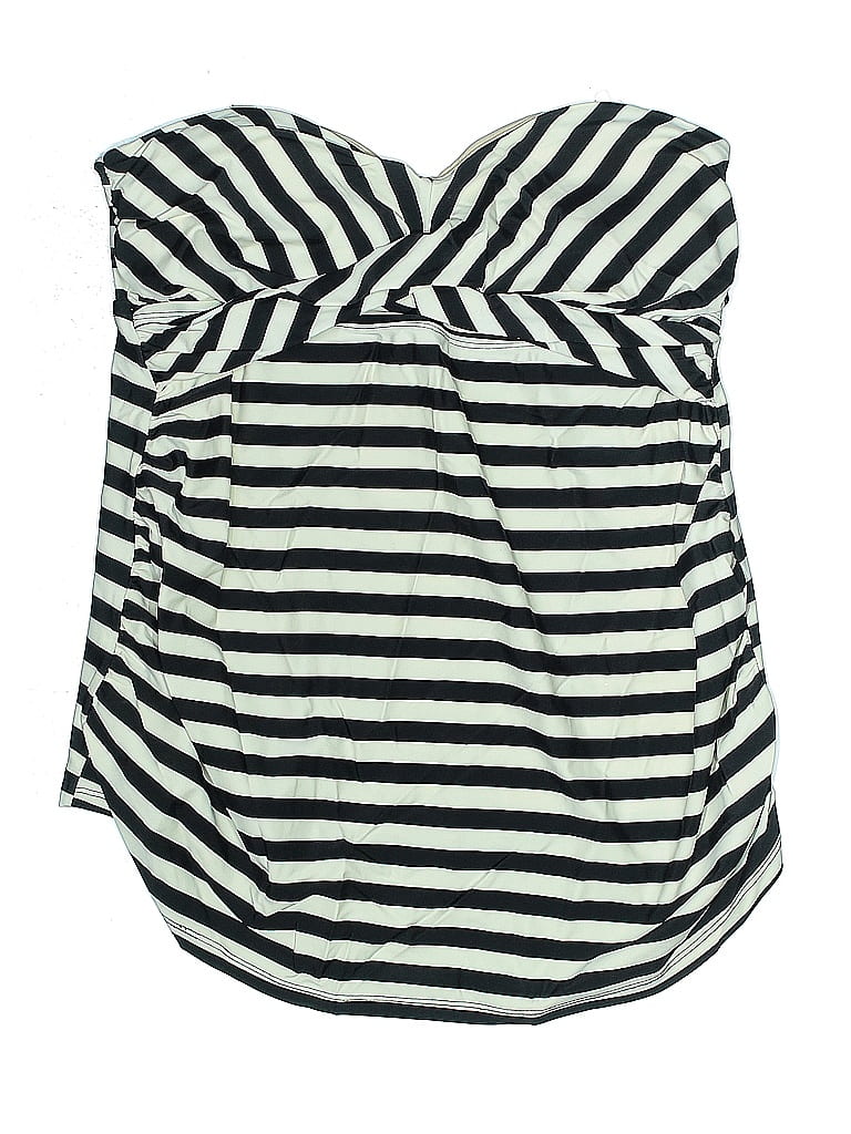 Liz Lange Maternity Stripes Ivory Swimsuit Top Size M - photo 1
