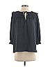 Current Air 100% Polyester Gray 3/4 Sleeve Blouse Size XS - photo 1