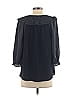 Current Air 100% Polyester Gray 3/4 Sleeve Blouse Size XS - photo 2
