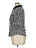 Gracia 100% Polyester Houndstooth Blue Short Sleeve Blouse Size XL - photo 5
