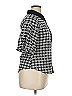 Gracia 100% Polyester Houndstooth Blue Short Sleeve Blouse Size XL - photo 4